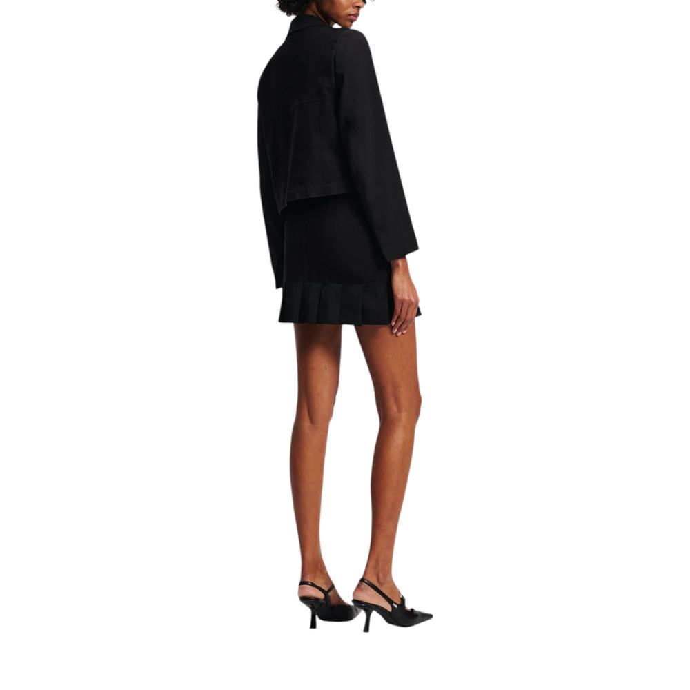 Karl Lagerfeld Black Cotton Mini Skirt | Regal Royce