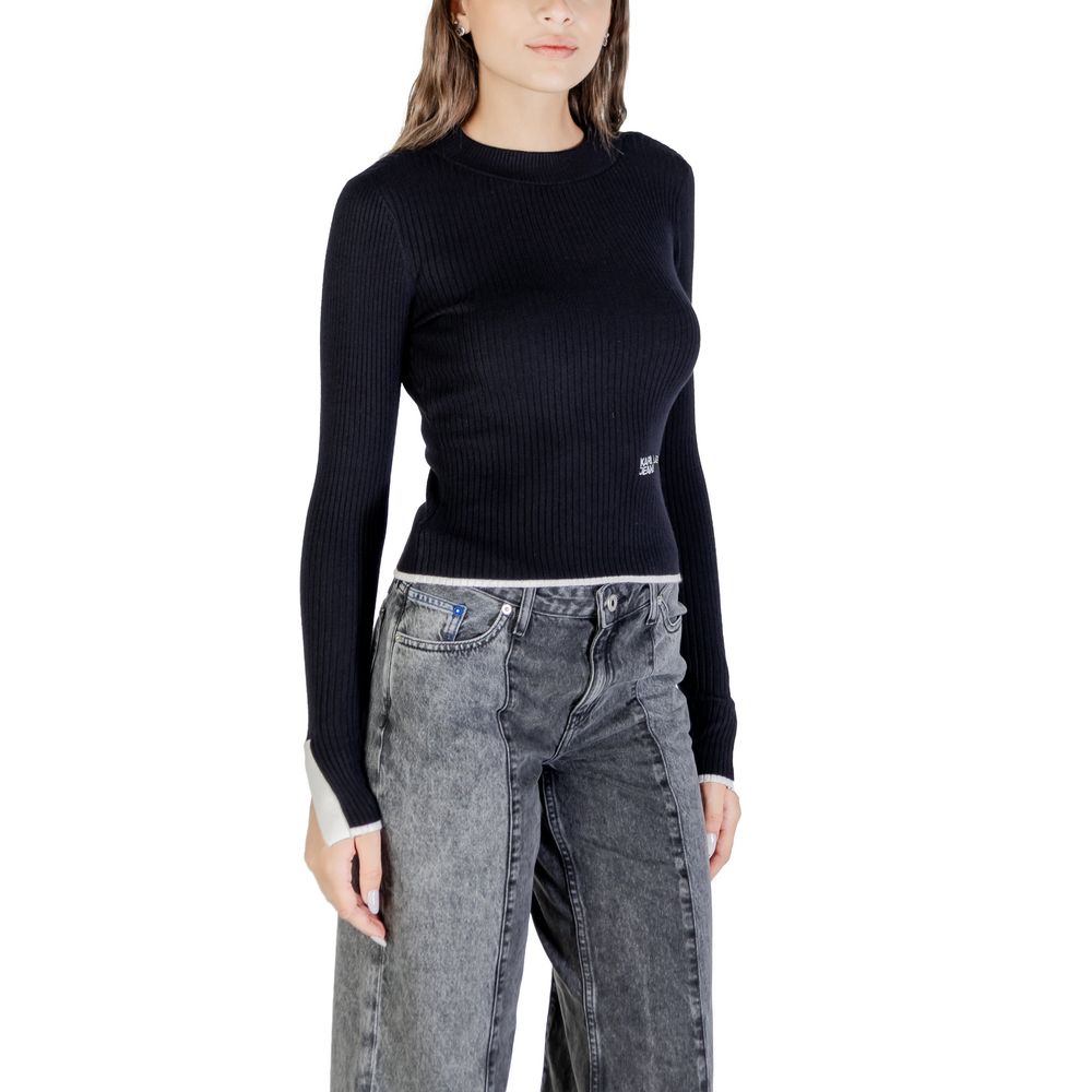 Karl Lagerfeld Black Viscose Sweatshirt | Regal Royce