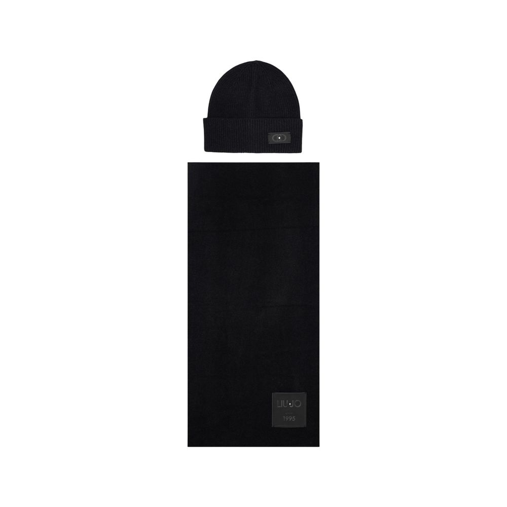 Liu Jo Black Polyester Beanie | Regal Royce