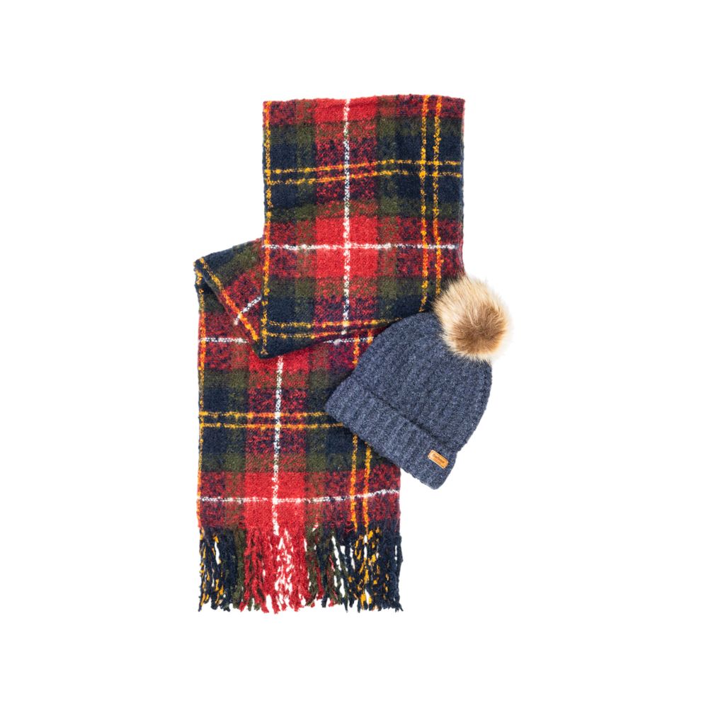 Barbour Bordeaux Polyester Scarf | Regal Royce