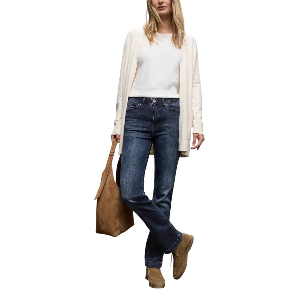 Street One Blue Cotton Skinny Jeans | Regal Royce