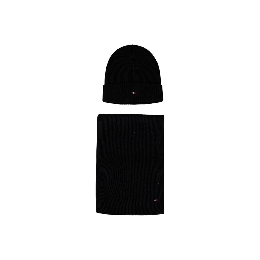 Tommy Hilfiger Black Cotton Beanie | Regal Royce