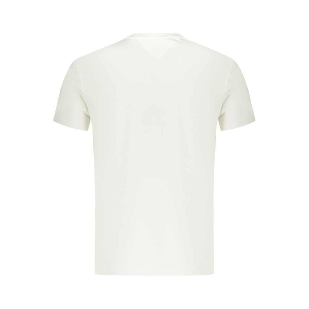 Tommy Hilfiger White Cotton Men T-Shirt | Regal Royce