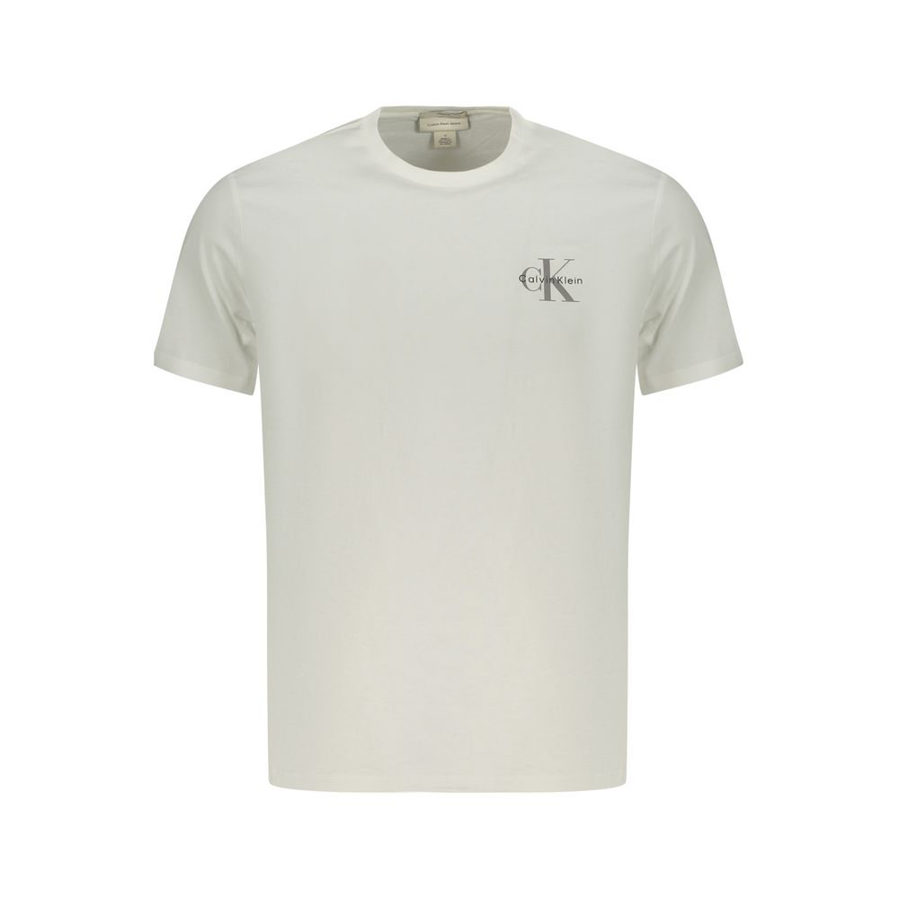 Calvin Klein White Cotton Men T-Shirt | Regal Royce