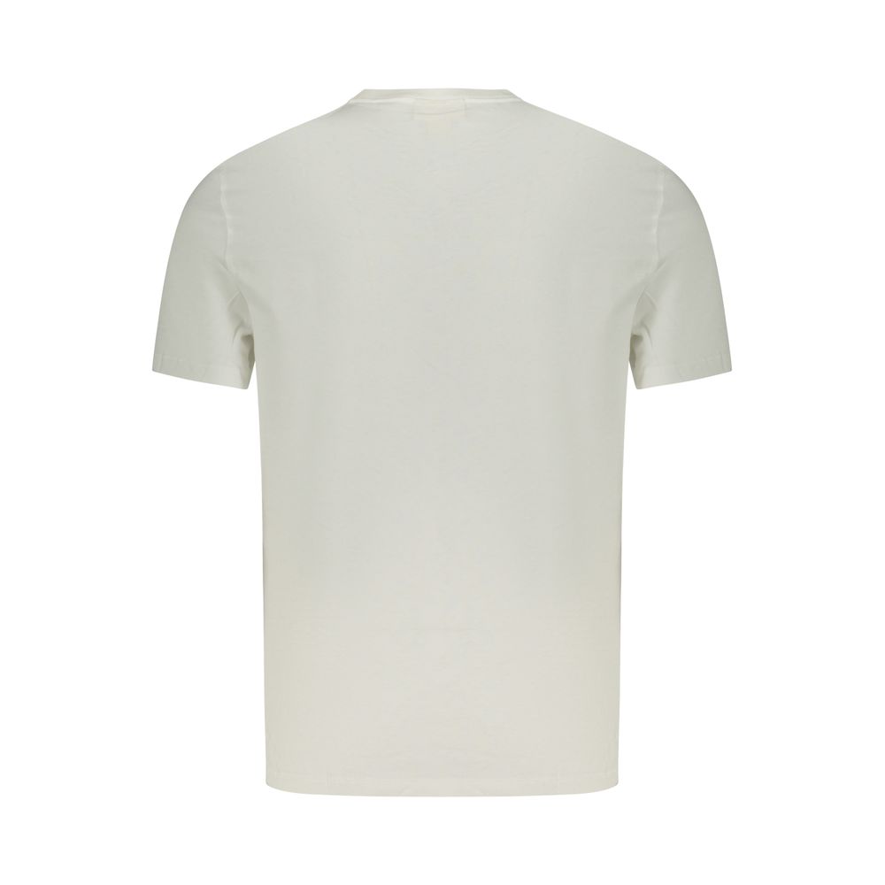 Calvin Klein White Cotton Men T-Shirt | Regal Royce