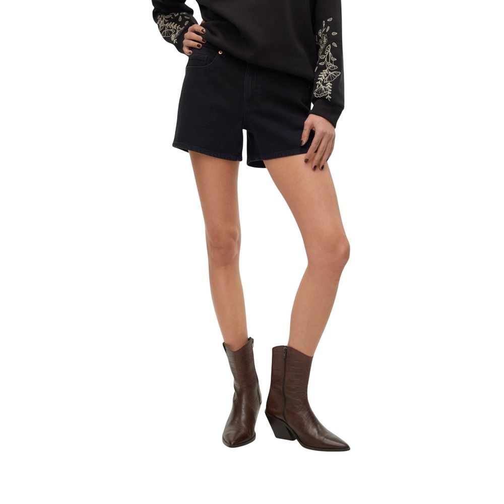 Vero Moda Black Cotton Shorts | Regal Royce