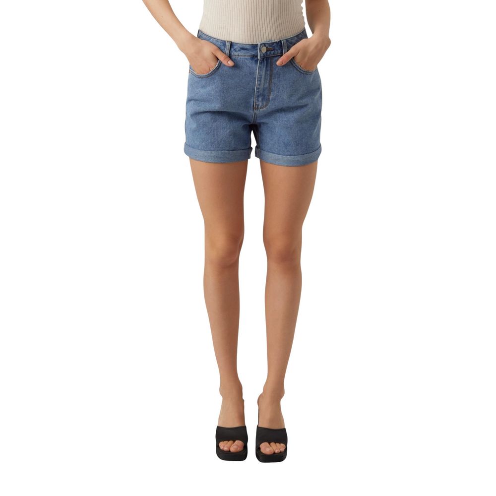 Vero Moda Light Blue Cotton Shorts | Regal Royce
