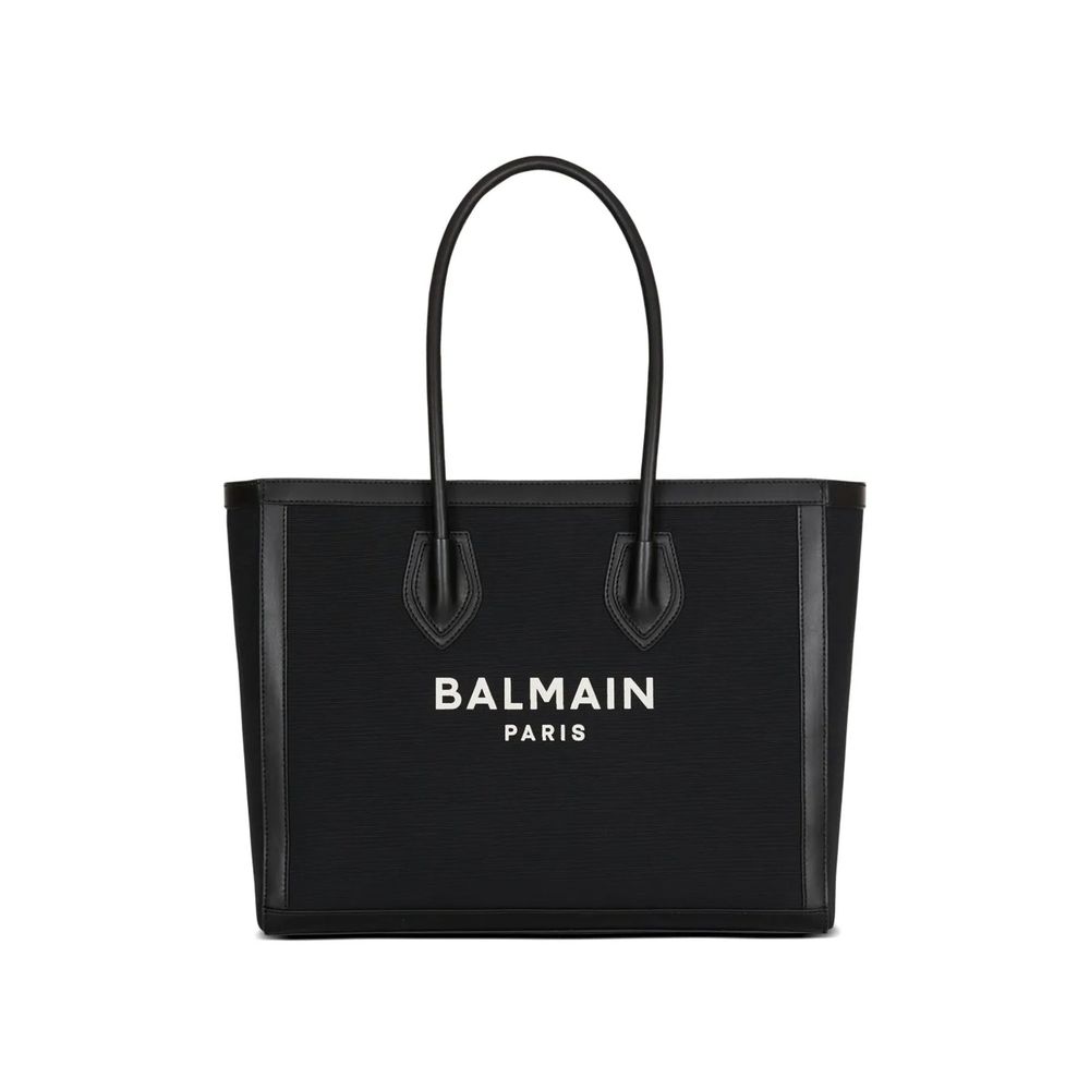 Balmain Black Cotton Tote Bag | Regal Royce