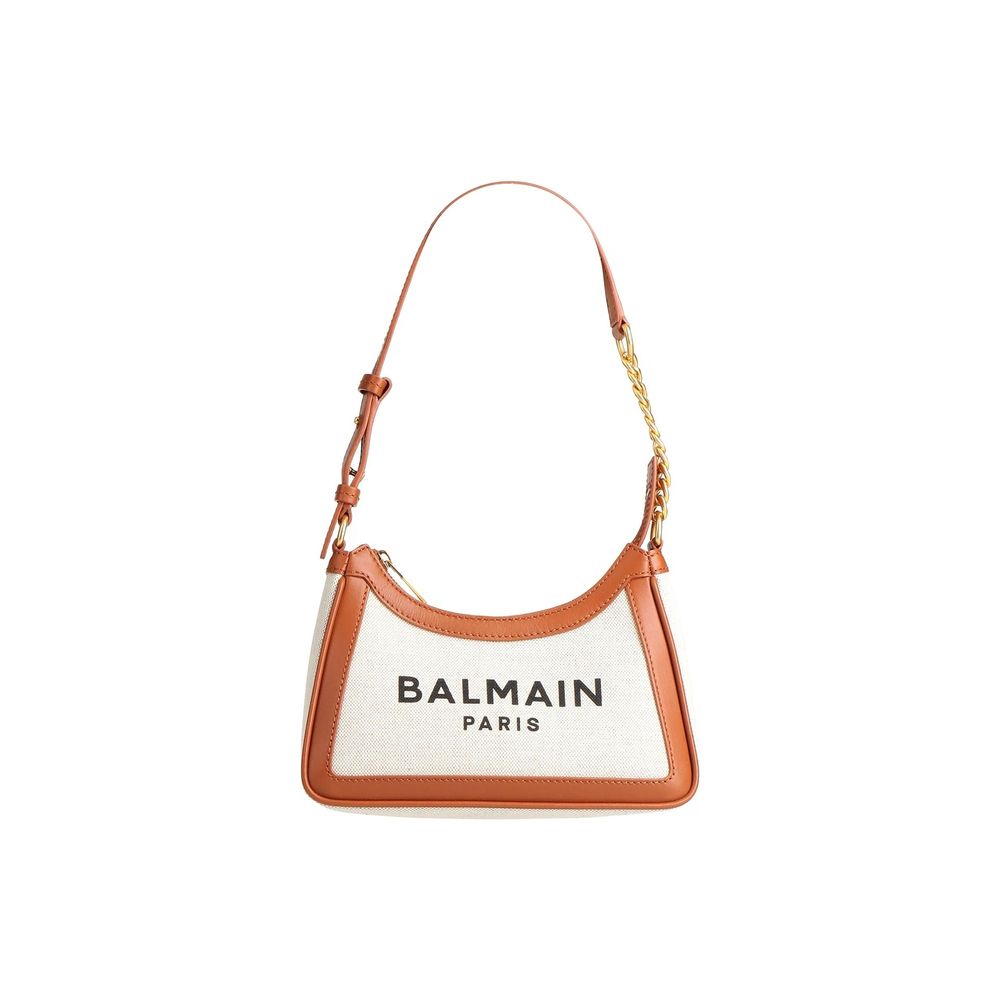 Balmain Brown Cotton Shoulder Bag | Regal Royce