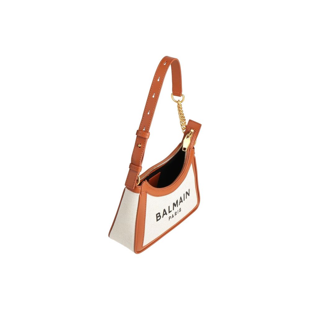 Balmain Brown Cotton Shoulder Bag | Regal Royce