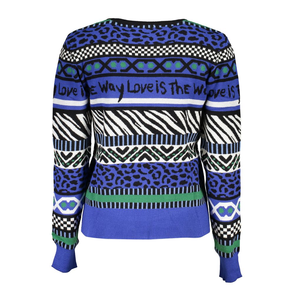 Desigual Blue Viscose Women Sweater | Regal Royce