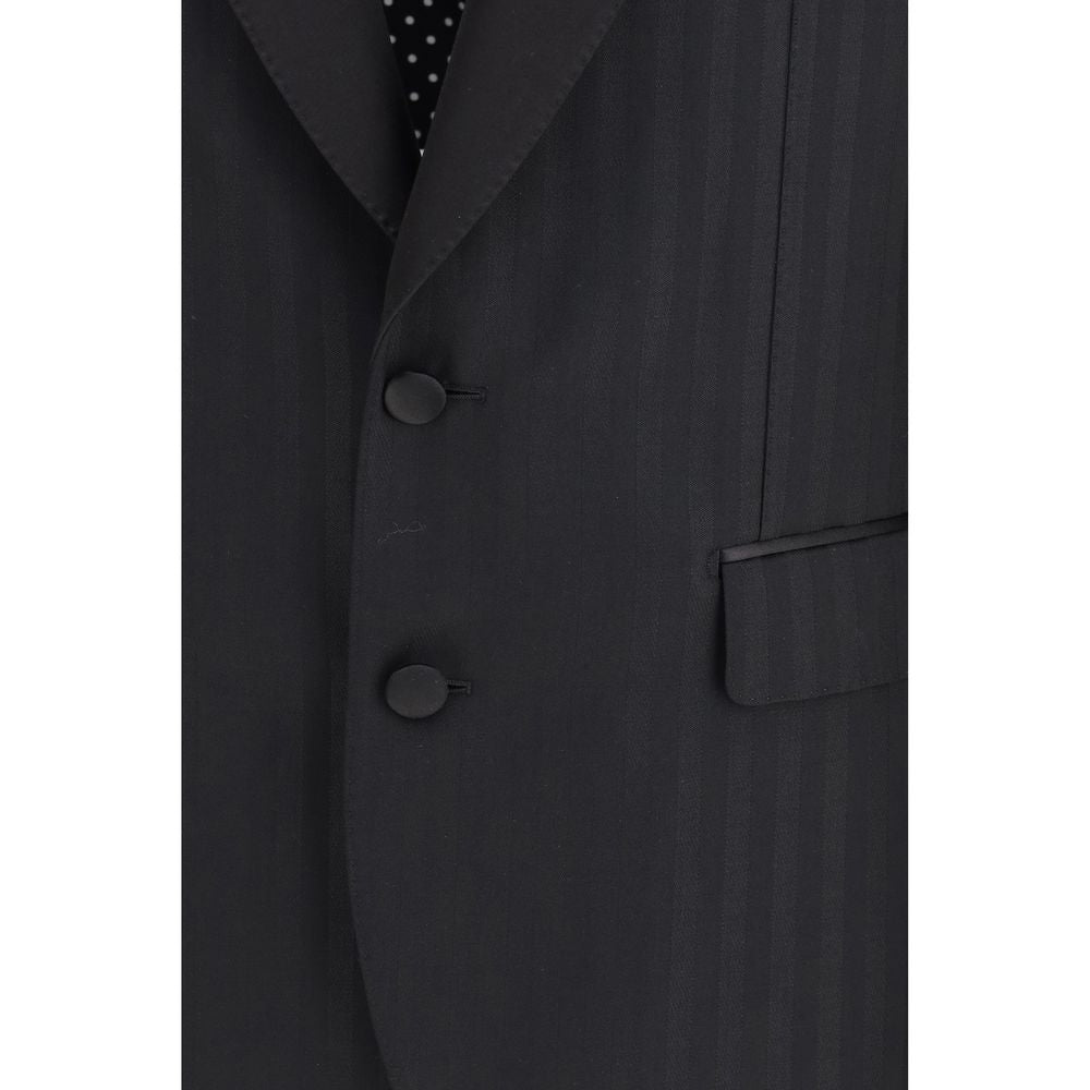 Dolce & Gabbana Black Fleece Wool Blazer | Regal Royce