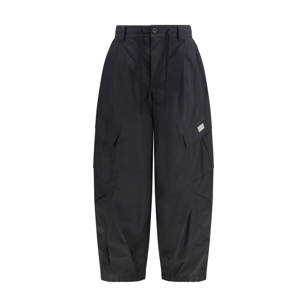 Dolce & Gabbana Black Cotton Cargo Pants | Regal Royce