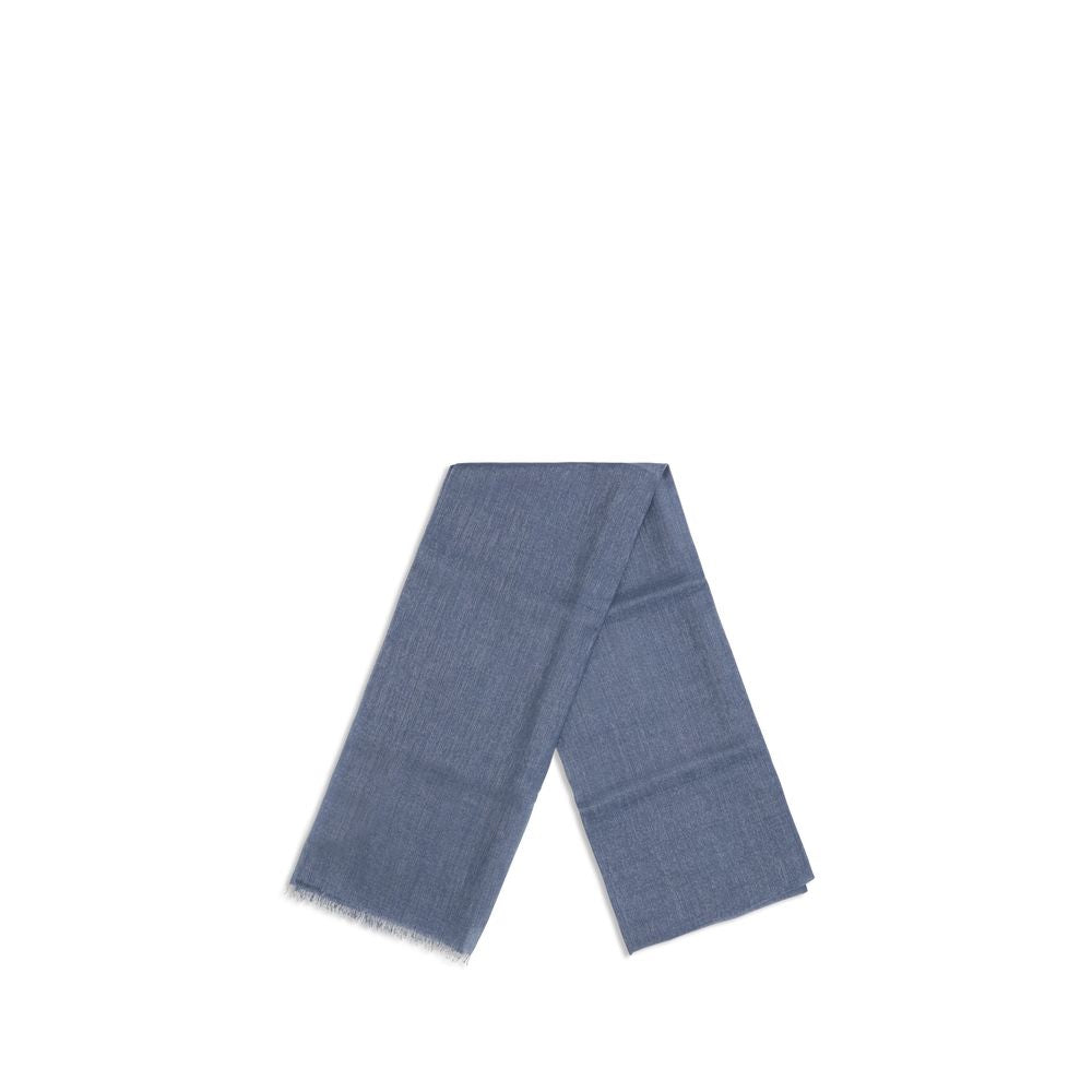 Brunello Cucinelli Blue Cashmere Scarf | Regal Royce