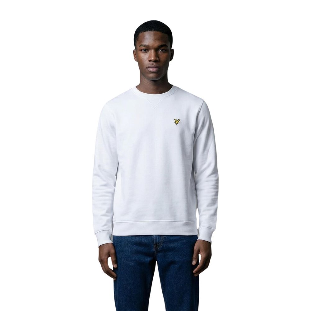 Lyle & Scott White Cotton Sweatshirt | Regal Royce