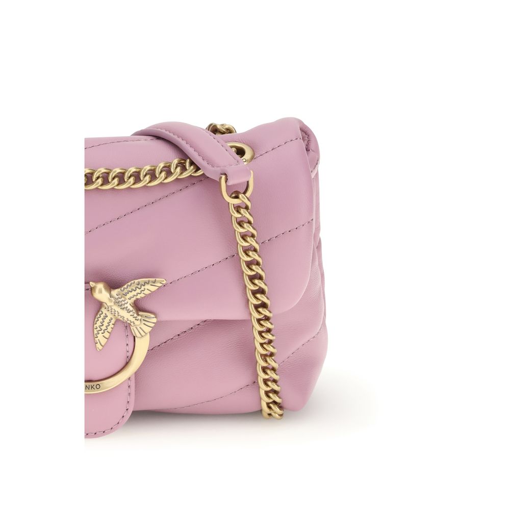 PINKO Purple Calf Leather Bos Taurus Shoulder Bag | Regal Royce