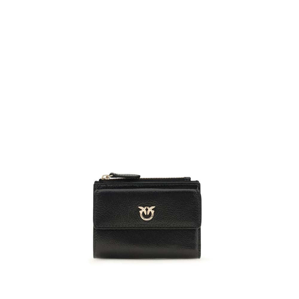 PINKO Black Calf Leather Bos Taurus Wallet | Regal Royce