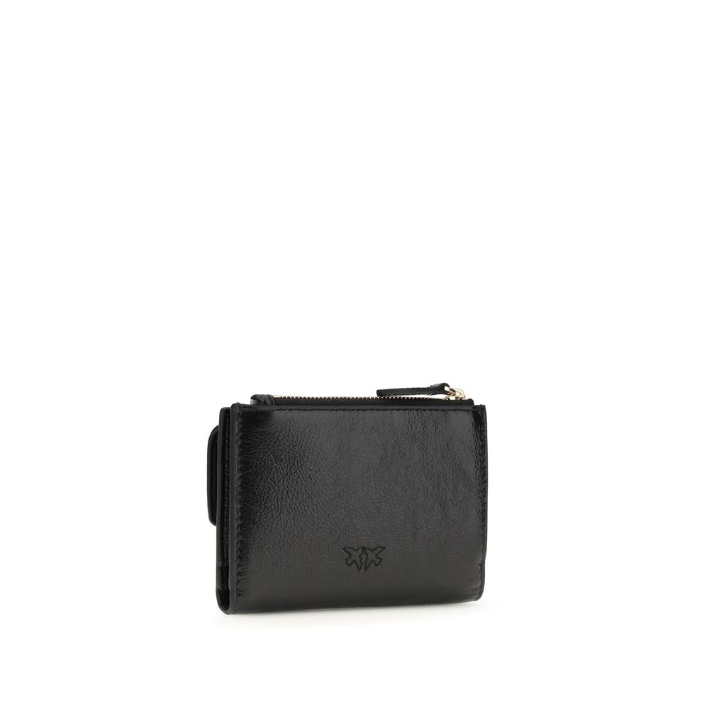 PINKO Black Calf Leather Bos Taurus Wallet | Regal Royce
