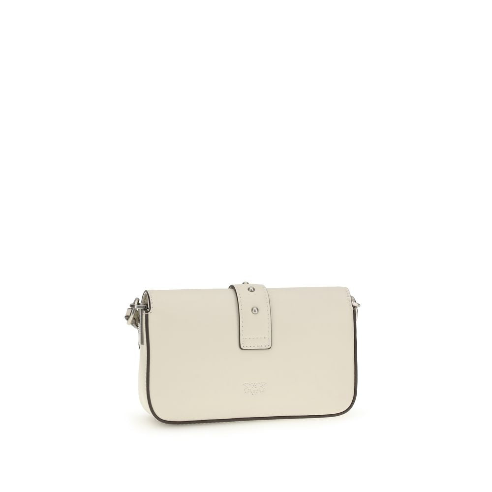 PINKO White Calf Leather Bos Taurus Shoulder Bag | Regal Royce