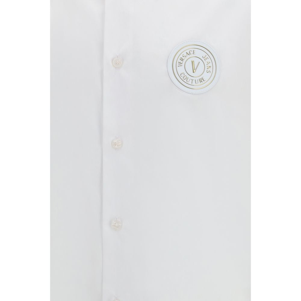 Versace Jeans White Cotton Shortsleeve Shirt | Regal Royce