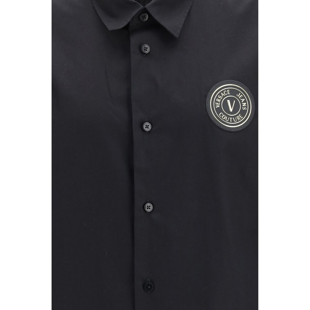 Versace Jeans Black Cotton Dress Shirt | Regal Royce