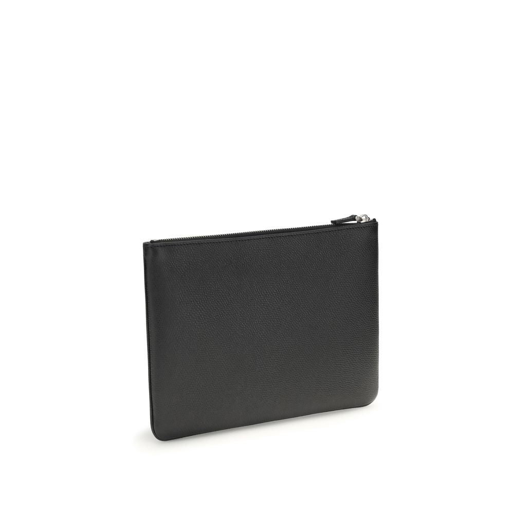 Valentino Garavani Black Calf Leather Bos Taurus Wallet | Regal Royce