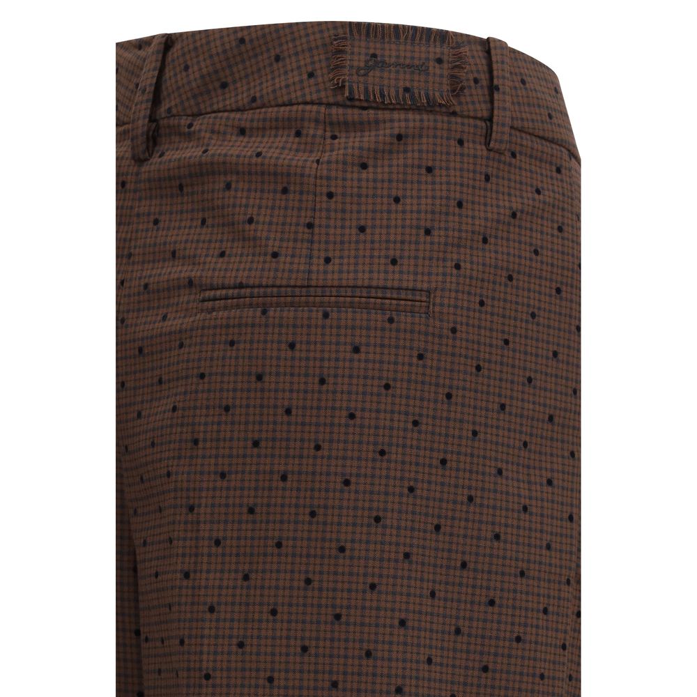 Ganni Brown Elastane Casual Pants | Regal Royce