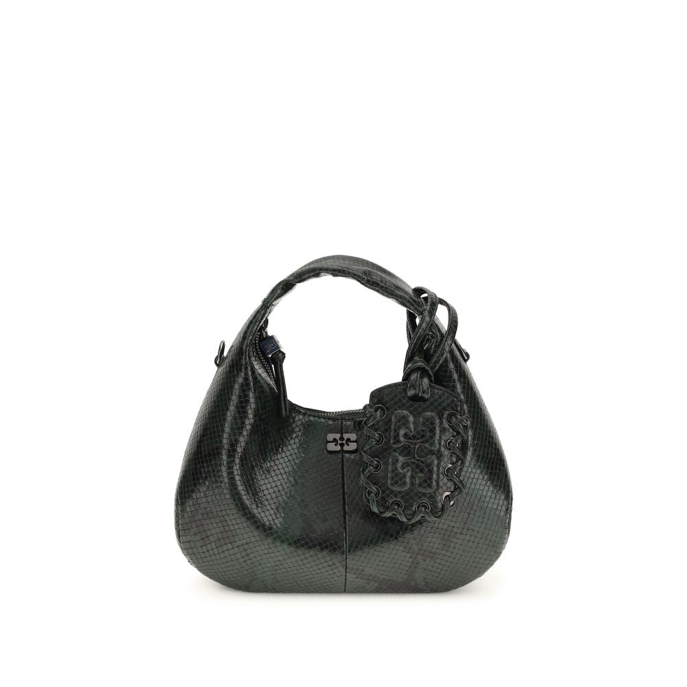 Ganni Black Recycled Polyester Handbag | Regal Royce