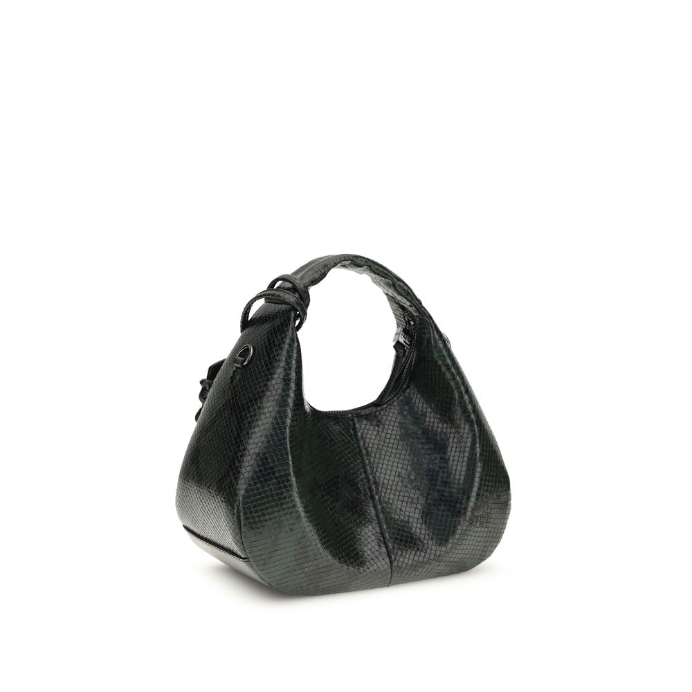 Ganni Black Recycled Polyester Handbag | Regal Royce