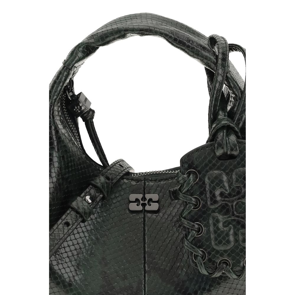 Ganni Black Recycled Polyester Handbag | Regal Royce