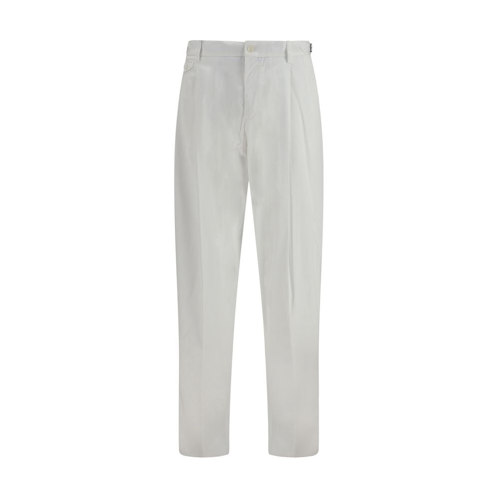 Dolce & Gabbana White Cotton Casual Pants | Regal Royce