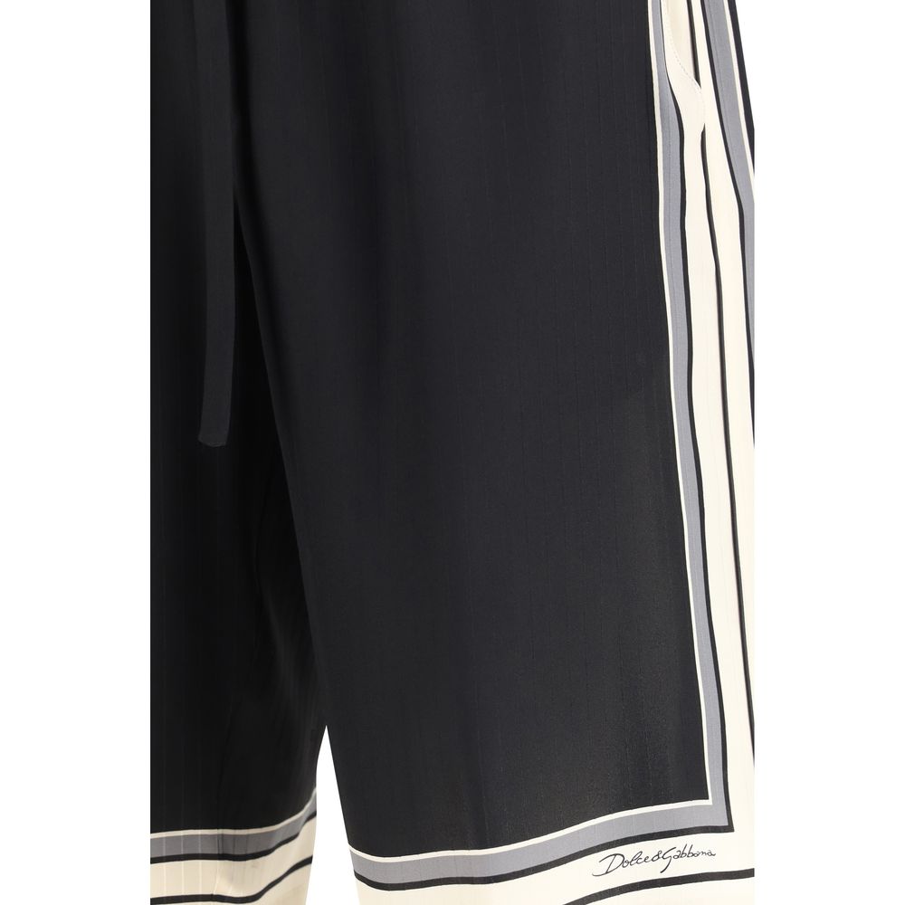 Dolce & Gabbana Multicolor Silk Shorts | Regal Royce
