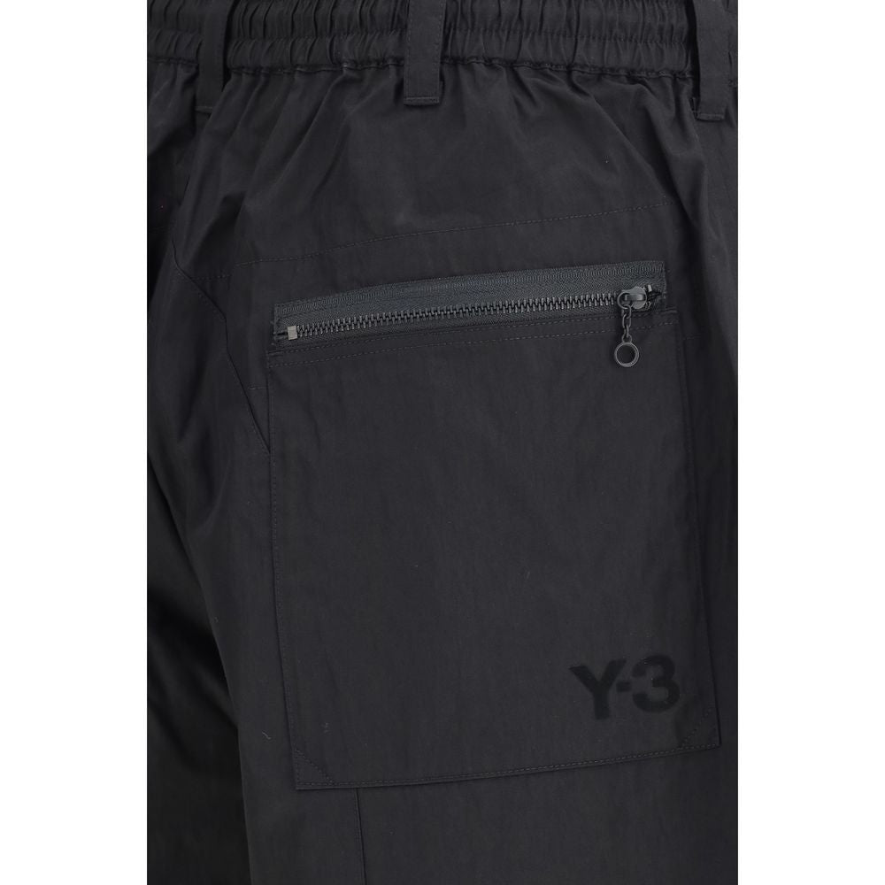 Y-3 Black Cotton Bermuda Shorts | Regal Royce