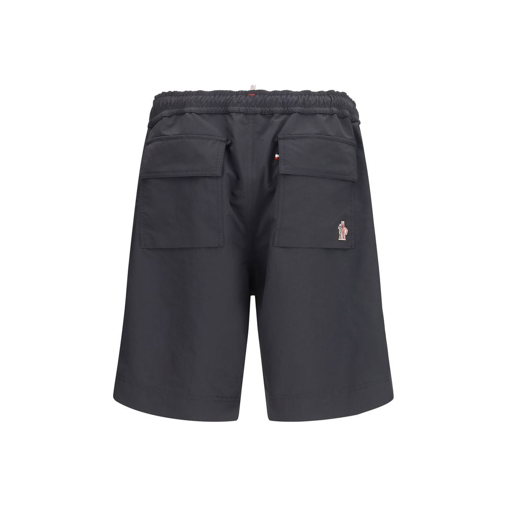 Moncler Grenoble Black Polyester Bermuda Shorts | Regal Royce