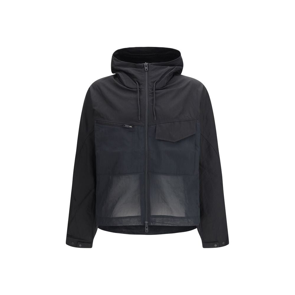 Y-3 Black Cotton Shell Jacket | Regal Royce