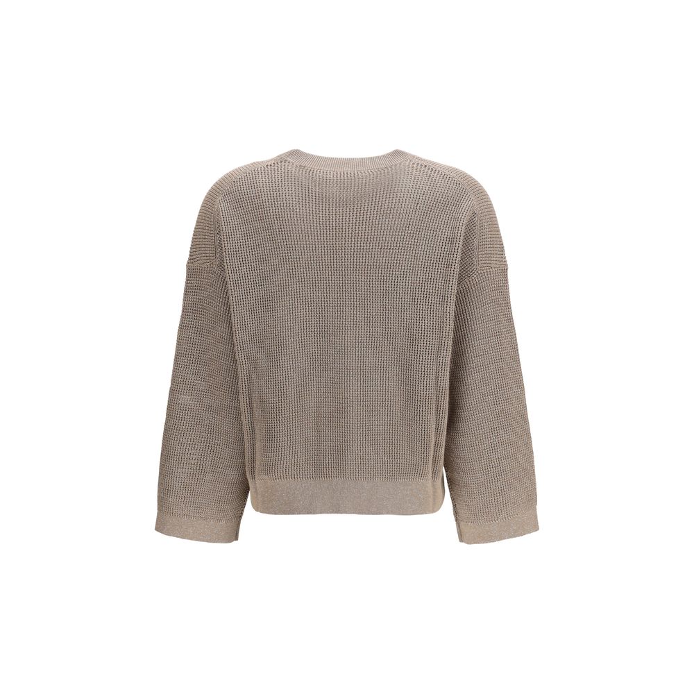 Brunello Cucinelli Gold Cotton Sweatshirt | Regal Royce
