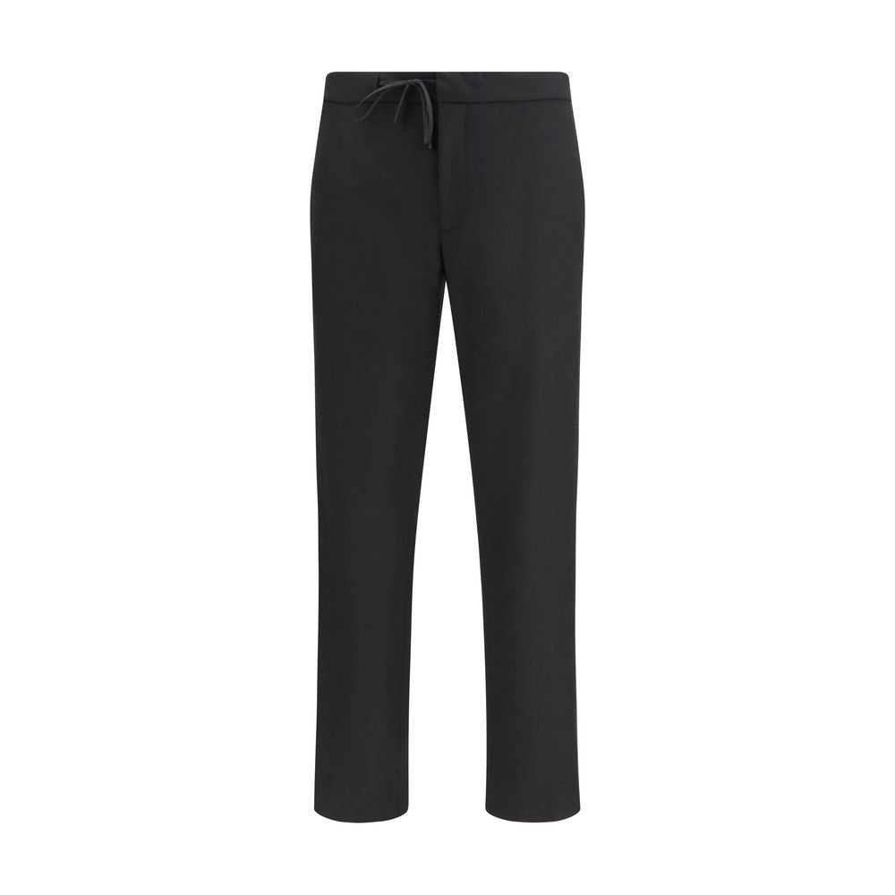 Maison Margiela Black Fleece Wool Casual Pants | Regal Royce