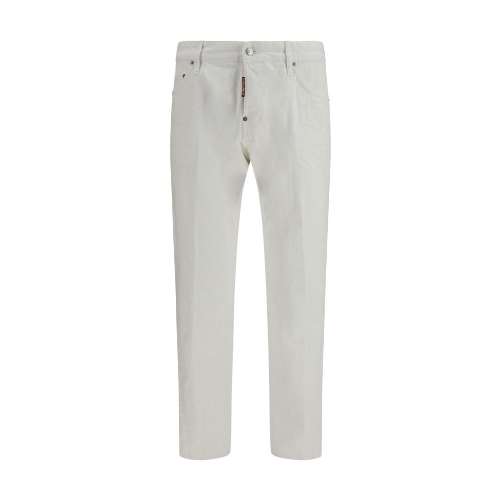 Dsquared² White Cotton Slim Fit Jeans | Regal Royce