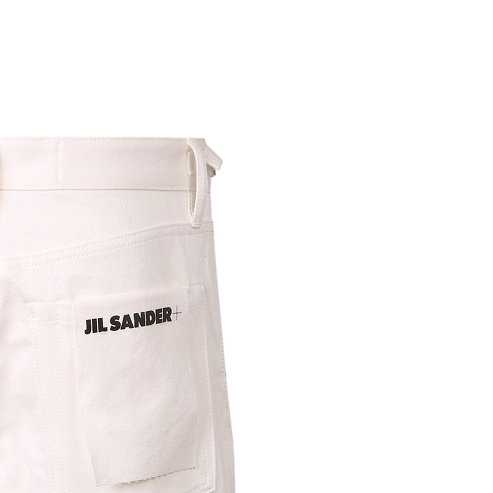 Jil Sander White Cotton Knee Length | Regal Royce