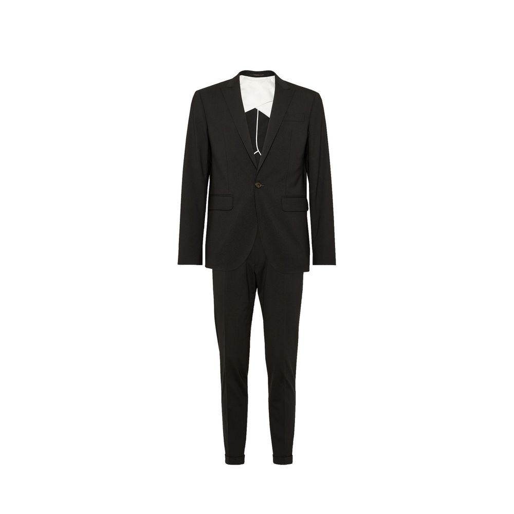 Dsquared² Black Elastane Two-Piece Suit | Regal Royce