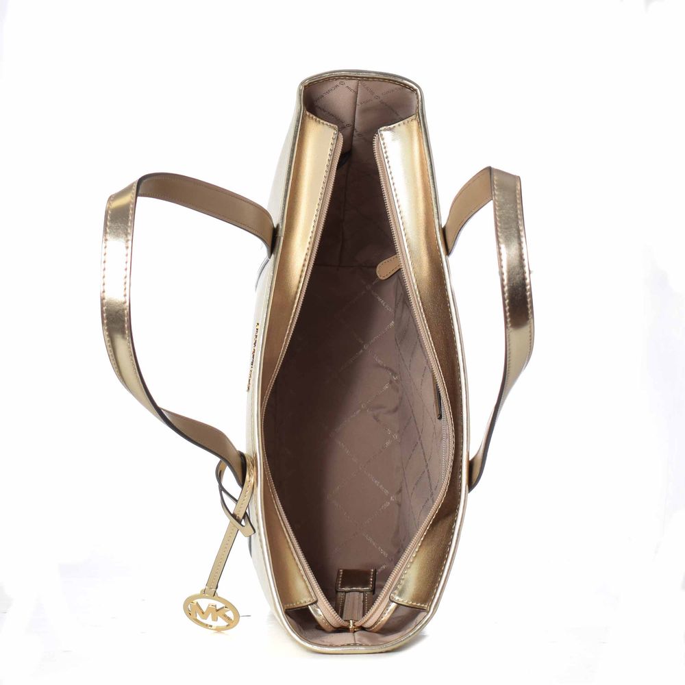 Michael Kors Gold Canvas Tote Bag | Regal Royce