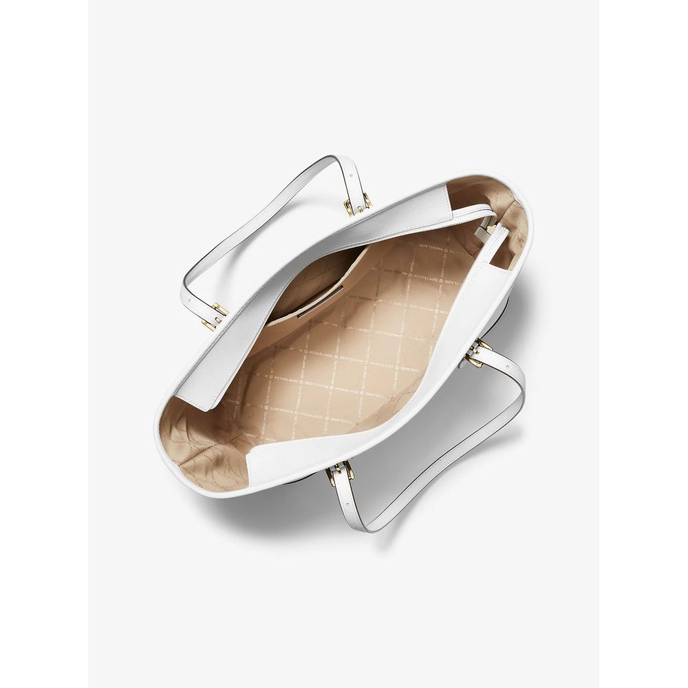 Michael Kors White Leather Tote Bag | Regal Royce