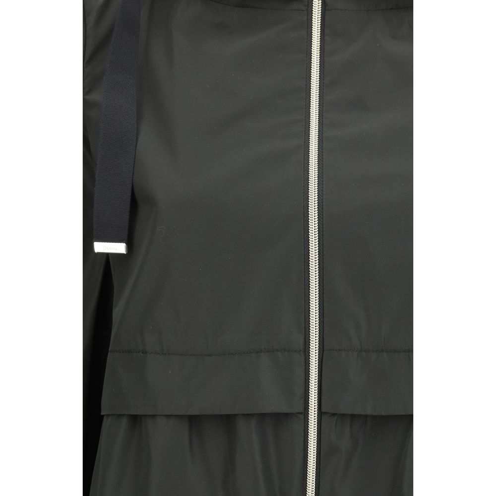 Herno Black Polyester Parka | Regal Royce