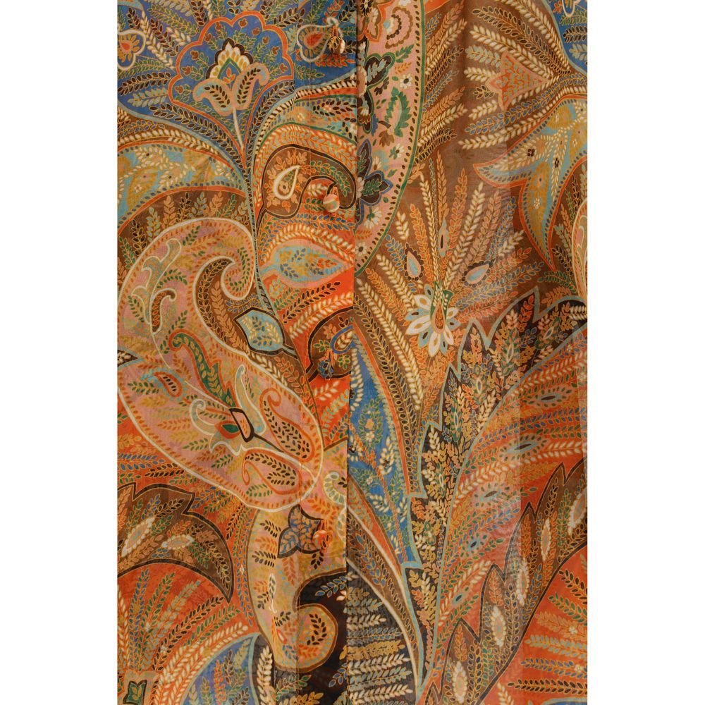 Etro Orange Silk Pattern Shirt | Regal Royce