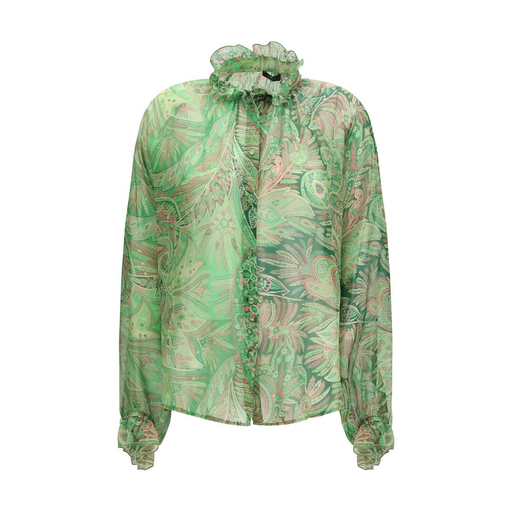 Etro Bicolor Silk Pattern Shirt | Regal Royce