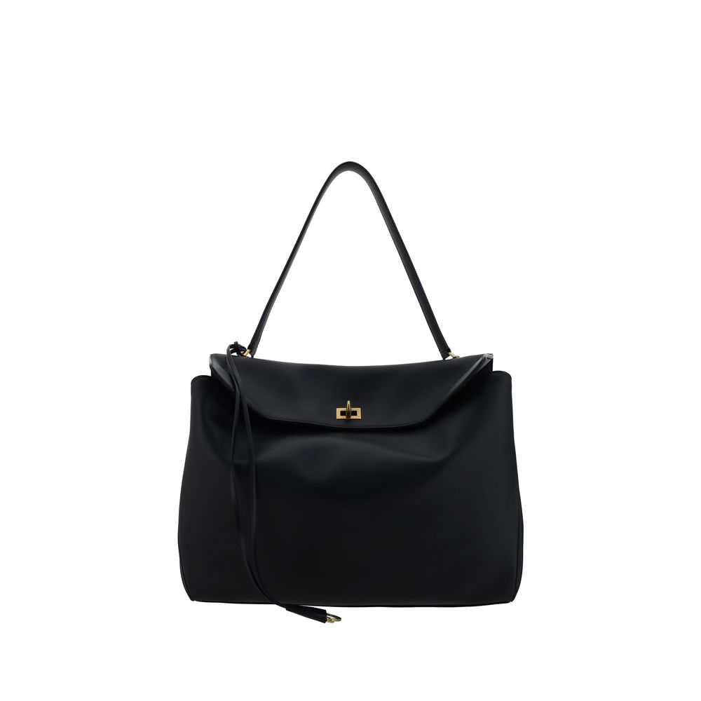 Balenciaga Black Calf Leather Bos Taurus Shoulder Bag | Regal Royce