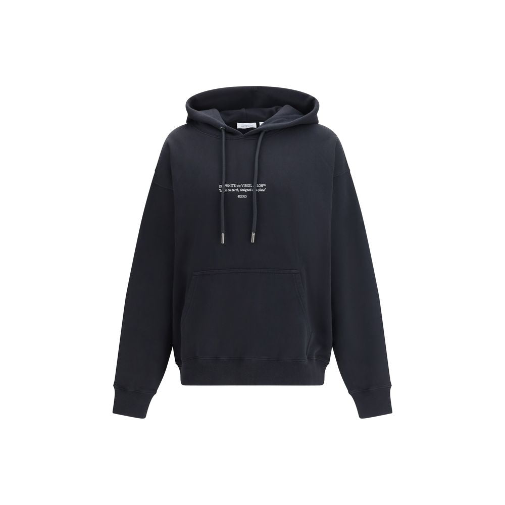 Off-White Black Cotton Sweatshirt | Regal Royce