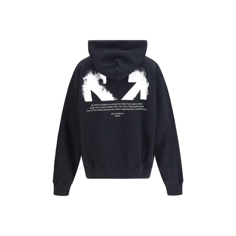 Off-White Black Cotton Sweatshirt | Regal Royce