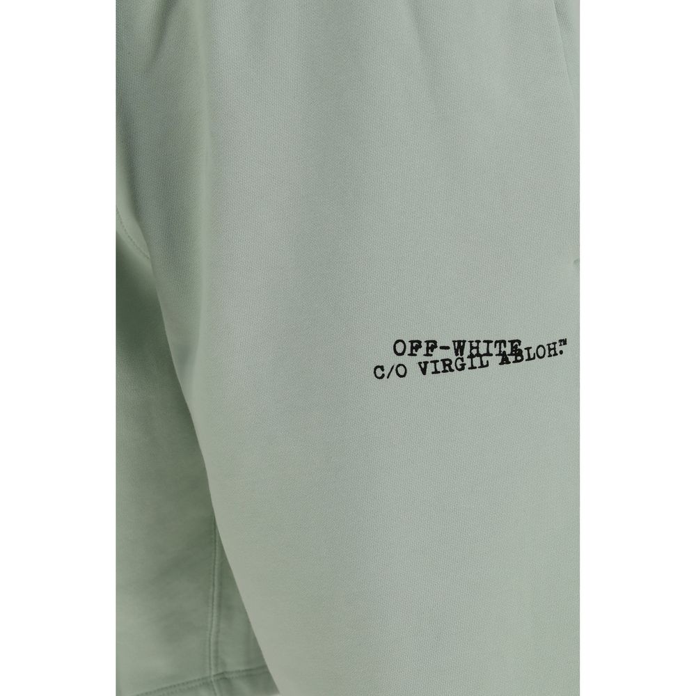 Off-White Bicolor Cotton Bermuda Shorts | Regal Royce