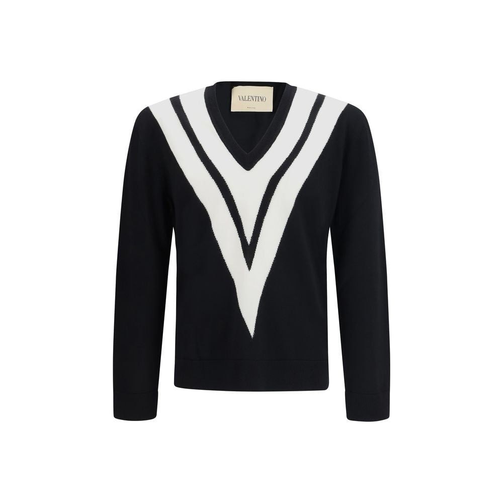 Valentino Black Wool Oves Aries Sweatshirt | Regal Royce